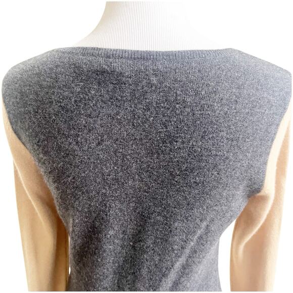 LRL Ralph Lauren Cashmere Sweater Women Sz M Color-block Round Neck Long Sleeve - Picture 3 of 7